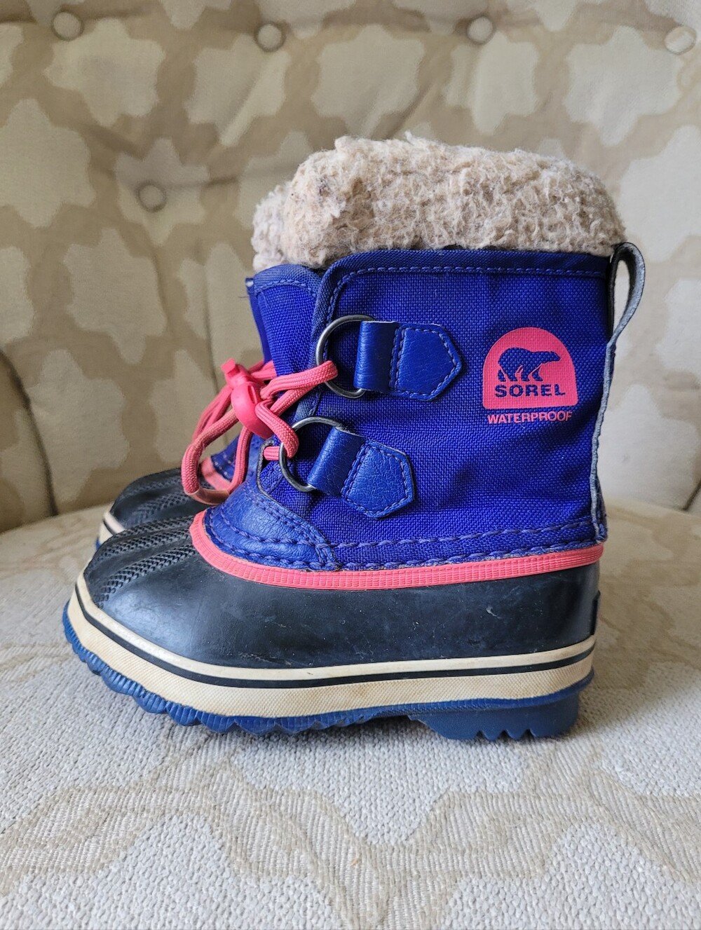 SOREL WINTER SNOW BOOTS LITTLE KIDS SIZE 8